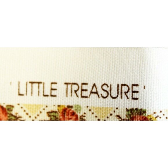 Village Screen Print Fabric Little Treasure Yellow Rose Floral Checked 1 yard - Picture 4 of 9